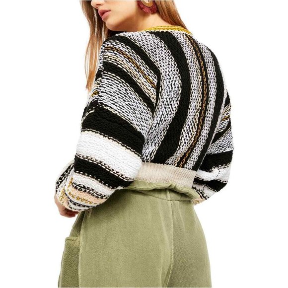 Free People Womens Sweater Size M Show Me Love Porto Combo Pullover NWT - Picture 7 of 7